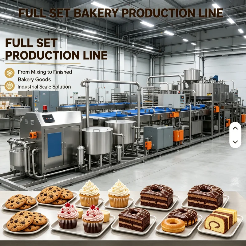 Conveyor Baking Production Line Cookie Making Machine For Biscuit Filling Process Customized
