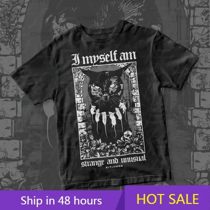 

2025 I Myself Am Strange cotton shirtmen women enthusiast summer casual cotton unisex T-shirt