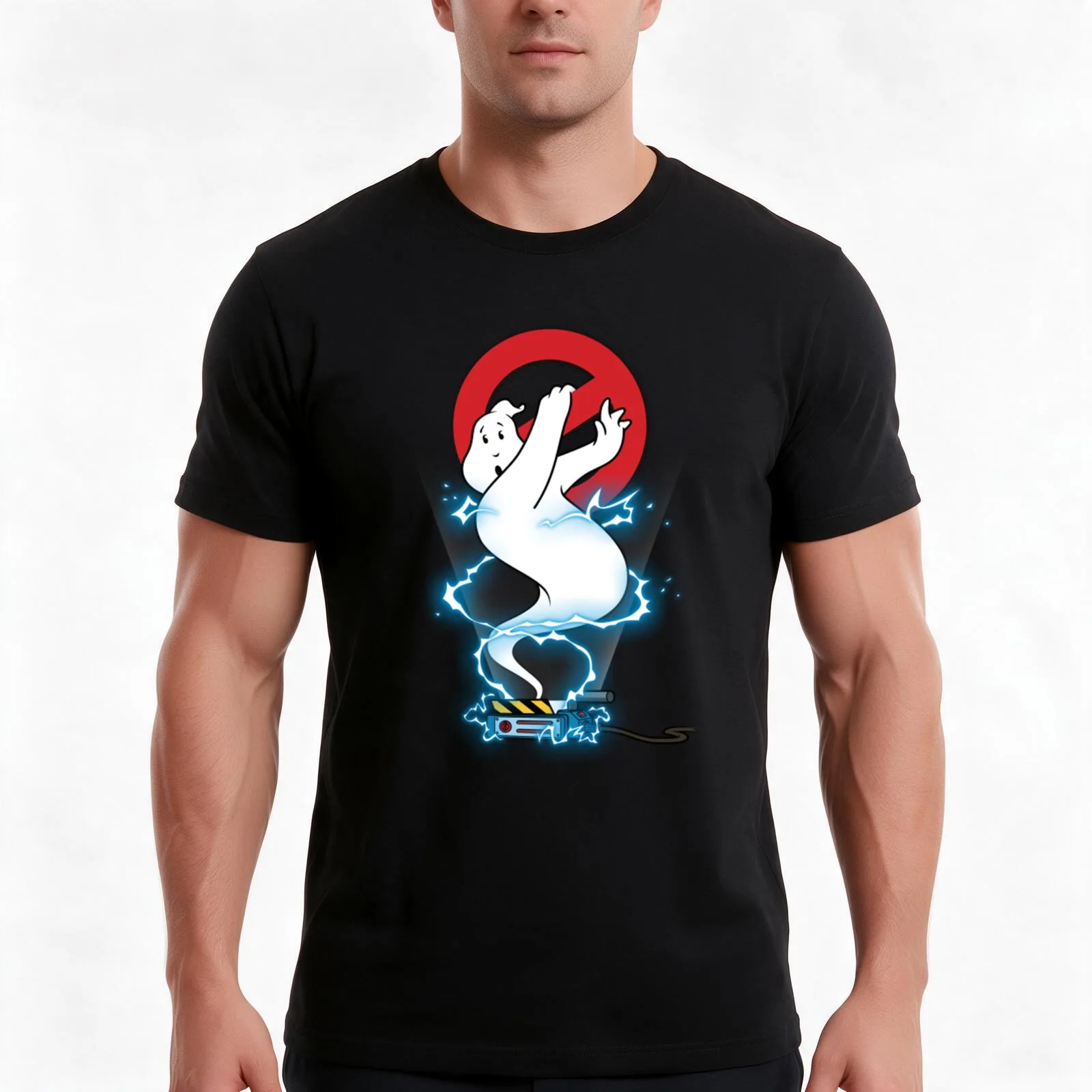 Busted T-Shirt, Summer Casual Cotton Tee, Oversized Streetwear Tops, Vintage Graphic Print, Loose Fit Short Sleeve, 100% Cotton