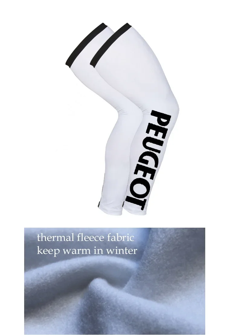 

WINTER FLEECE THERMAL PEUGEOT TEAM 2 COLORS Retro Classic Cycling Leg Warmer Suit Unisex Keep Warm Legwarmer Cycling Cuff Cover