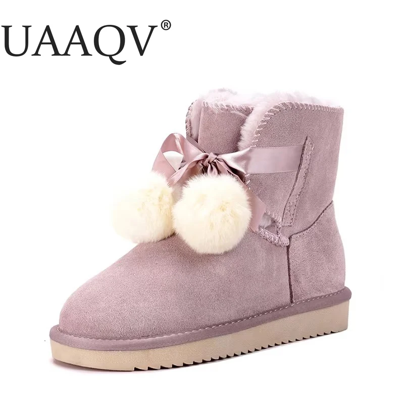 Stivali da neve da donna in Australia 100% stivaletti in vera pelle di vacchetta stivali invernali caldi scarpe da donna taglia 35-40