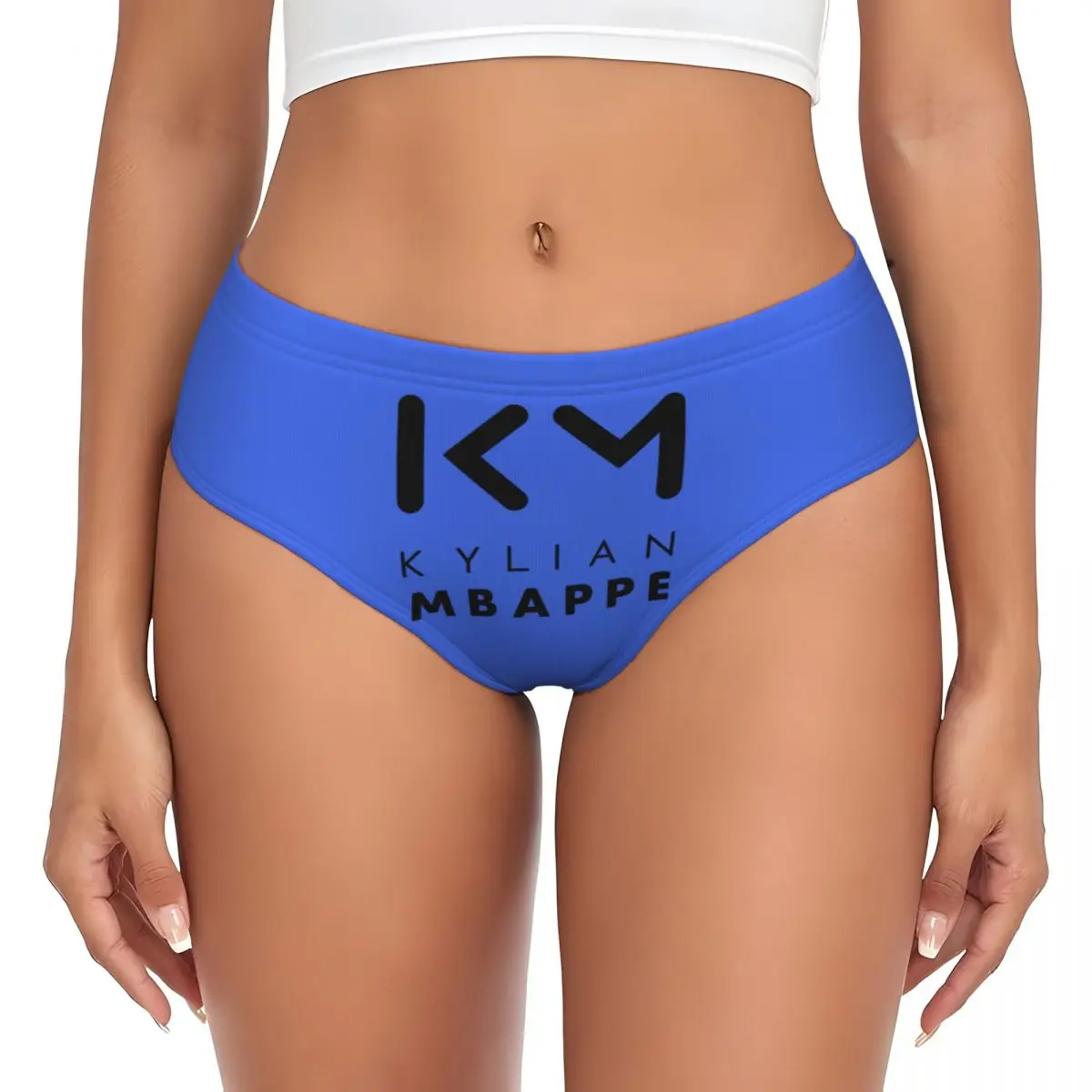 

Custom Womens Mbappes Soccer Brief Panties Female Breathable French KM Football Underwear Underpants