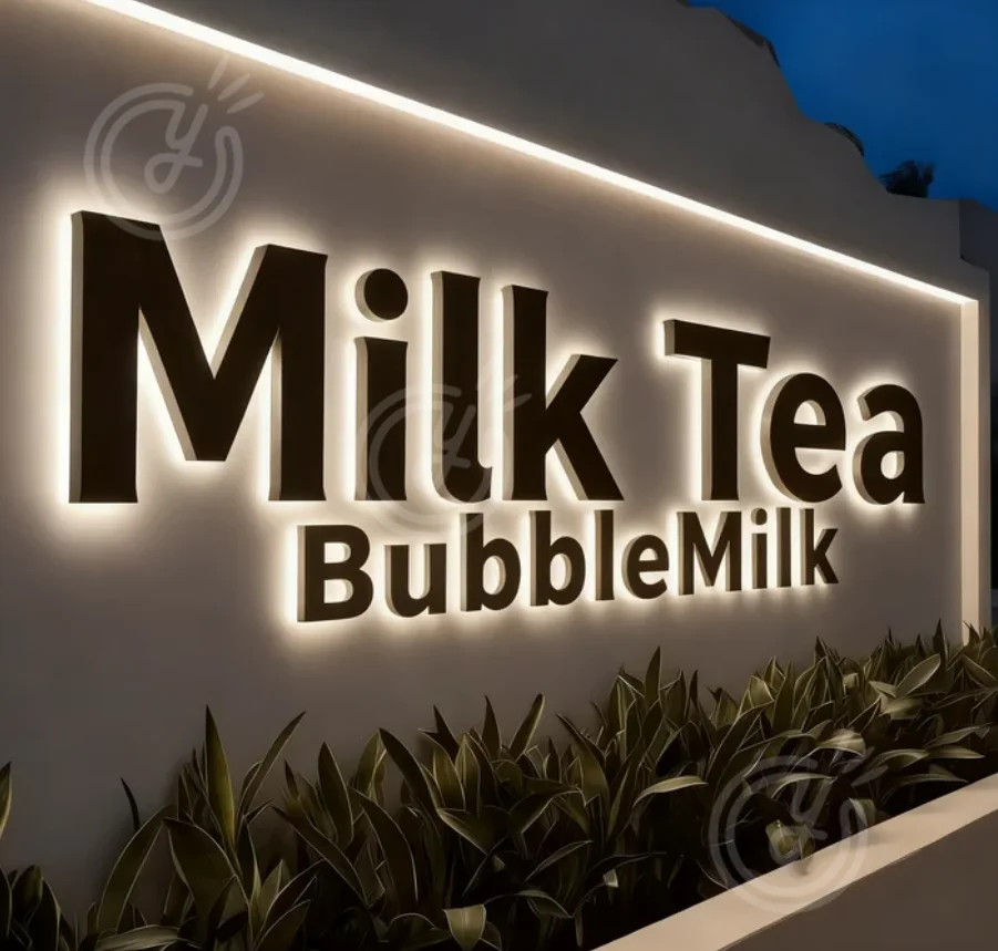 Led Luminous Signs Letters Light Custom Sign Businesses Logo Metal Neon Business Brand Signage English Wall Advertising Acrylic