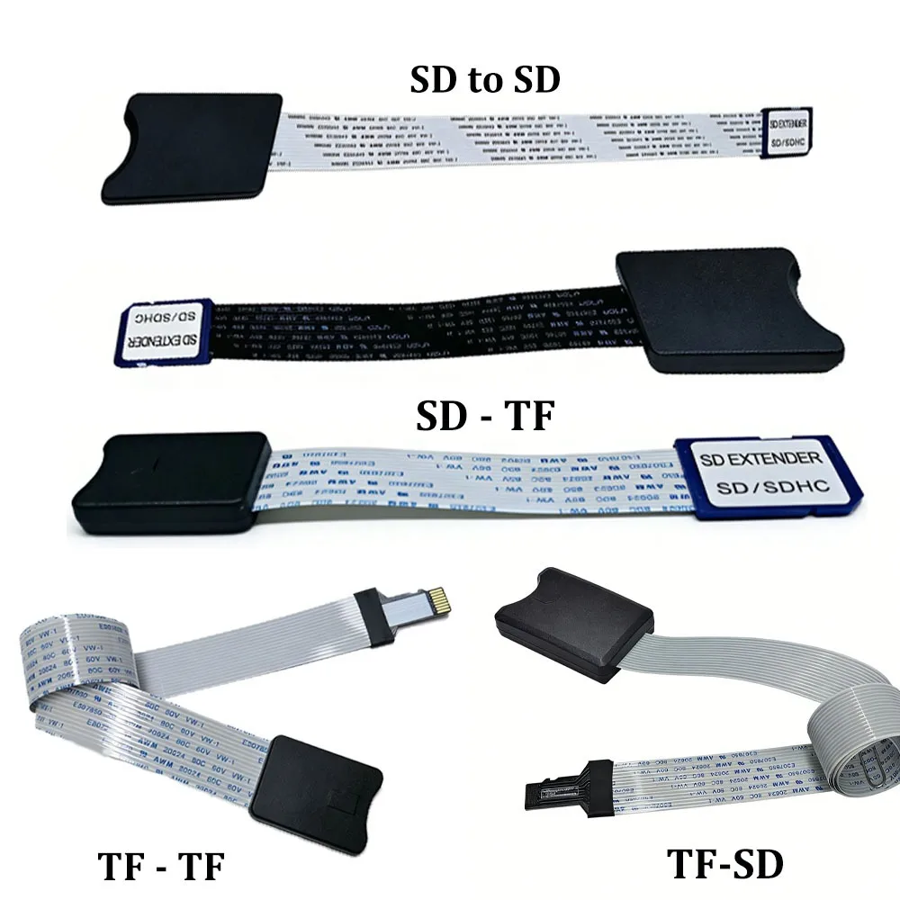 

TF/Micro SD Male Female To Micro SD Female Male Extension Cable Card Reader Extender Adapter 10cm 48cm 60cm for Car GPS Camera