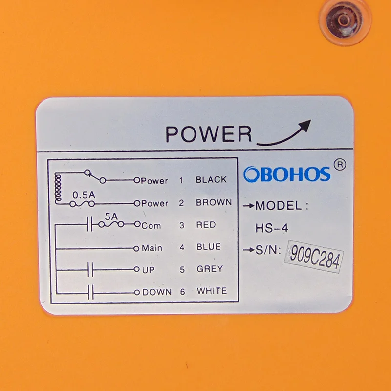 Imagem -03 - Controle Remoto do Guindaste Hs4 Transmissor e Receptor Sua Necessidade de Nota de Ordem Voltagem: 380v ac 220v ac 36v ac 24v dc