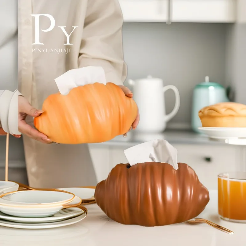 Fun Croissant Ceramic Tissue Box, High-end Napkin Holder, Living Room Dining Table Tissue Box,home Tissue Storage Box,decoration