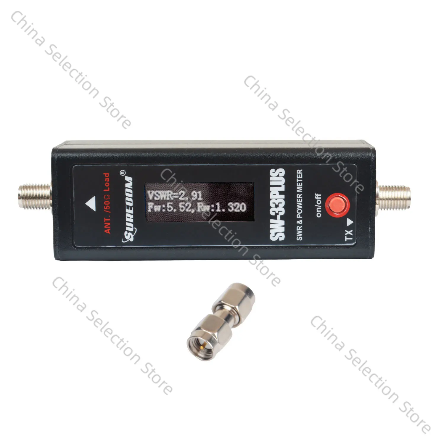 

SW-33Plus Mini Power&S.W.R Meter VHF/UHF dual Band 125-525MHz for Analog Walkie Talkie