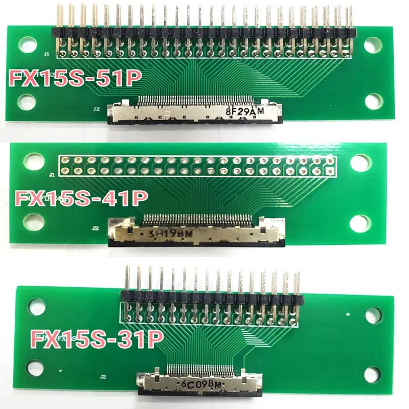 JAE connector test bench FX15S-31P/FX15S-41P/FX15S-51P to DuPont 2.54 test board