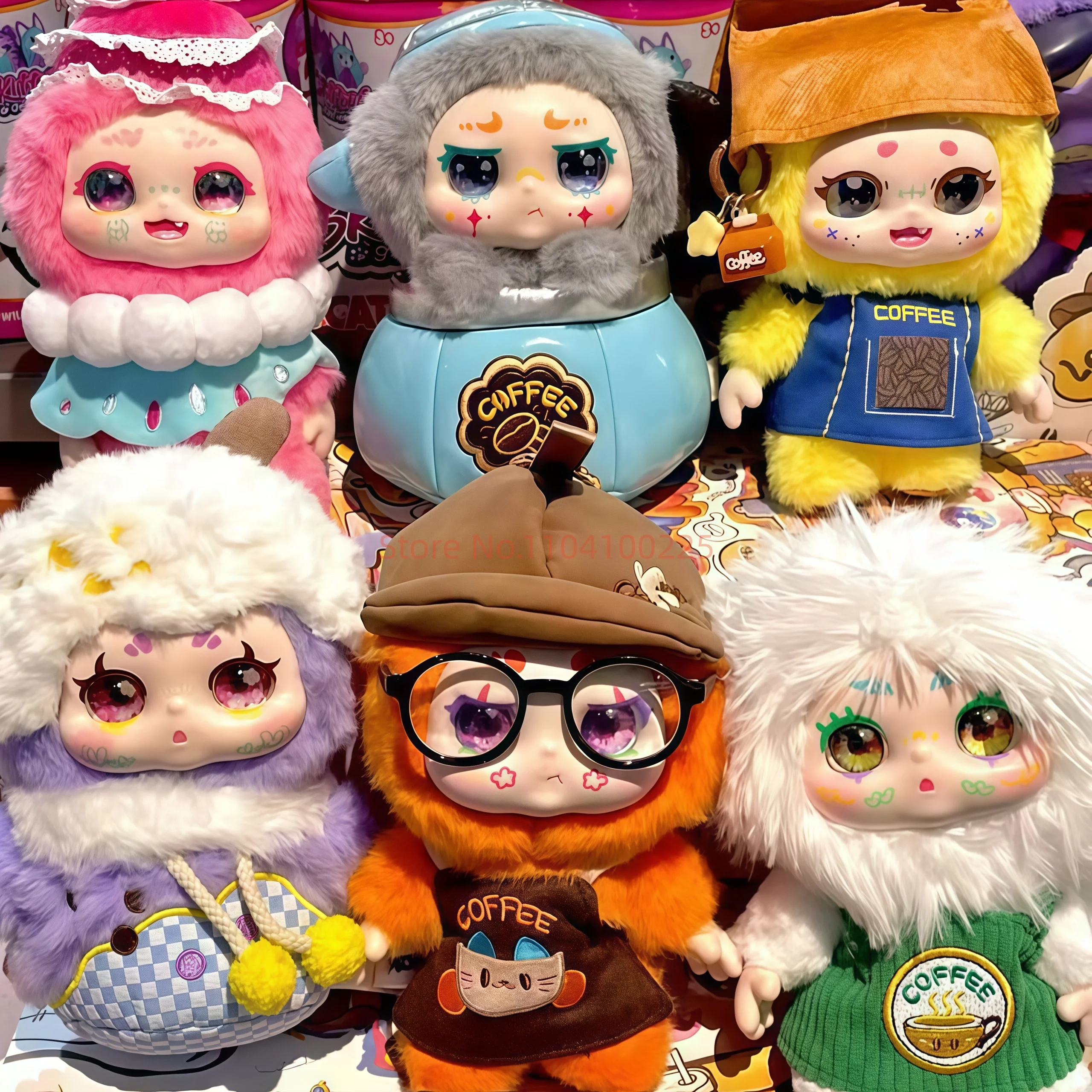 

Новинка! Модная коллекционная плюшевая игрушка-сюрприз «Капучино» – креативный брелок для рюкзака, украшение для стола, серия «Зоопарк мечты»