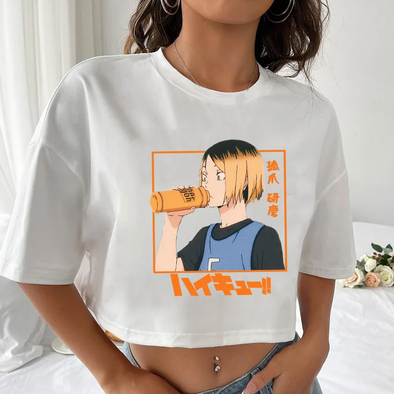 Hot New Anime Kozume Kenma T-Shirt Women's Cooler Revealing T-Shirt Cute Kozume Kenma T-Shirt Tops