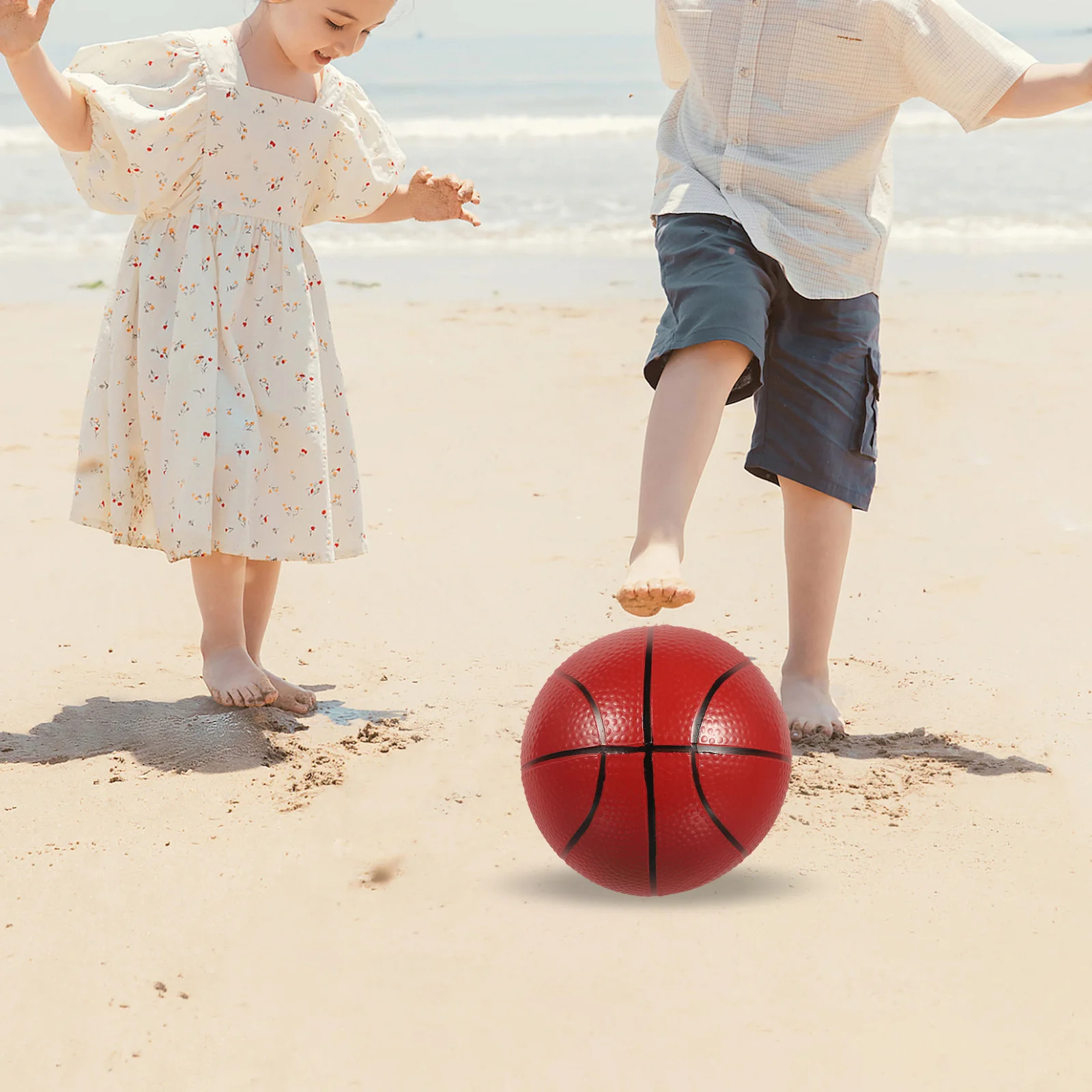 1 set Mini Basketball Pool Toys Inflation Pump Kids Beach Swimming Outdoor Game Party Sports Activities