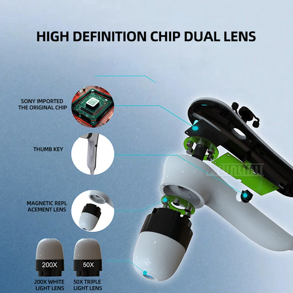 Desktop Scalp Care Device With Five In One Functions Intelligent Membership Filing Function And Three Spectral Scalp