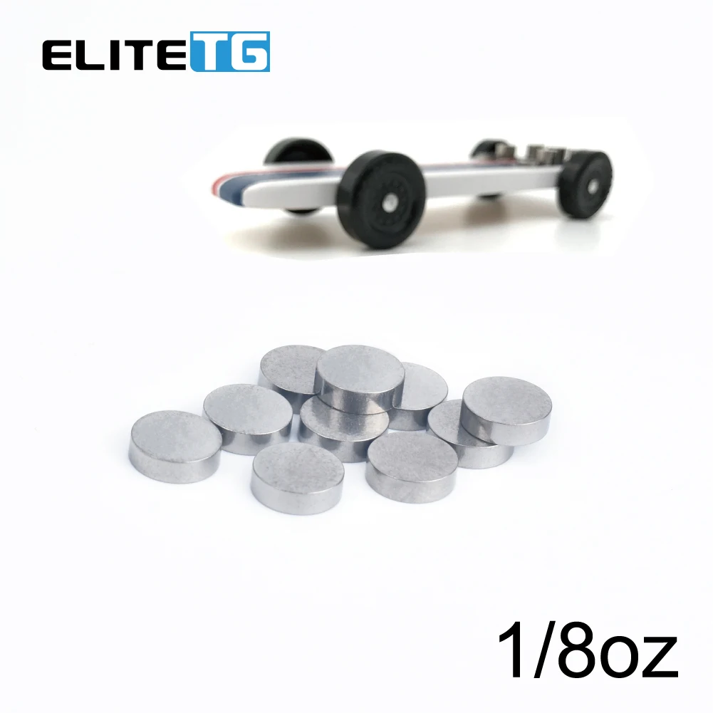 Elite TG 10PCS Blocco di Peso al Tungsteno Pinewood Derby Auto Peso al Tungsteno, 1/16oz-1/2oz Auto Giocattolo Pino Auto da Corsa di Potenza FAI DA