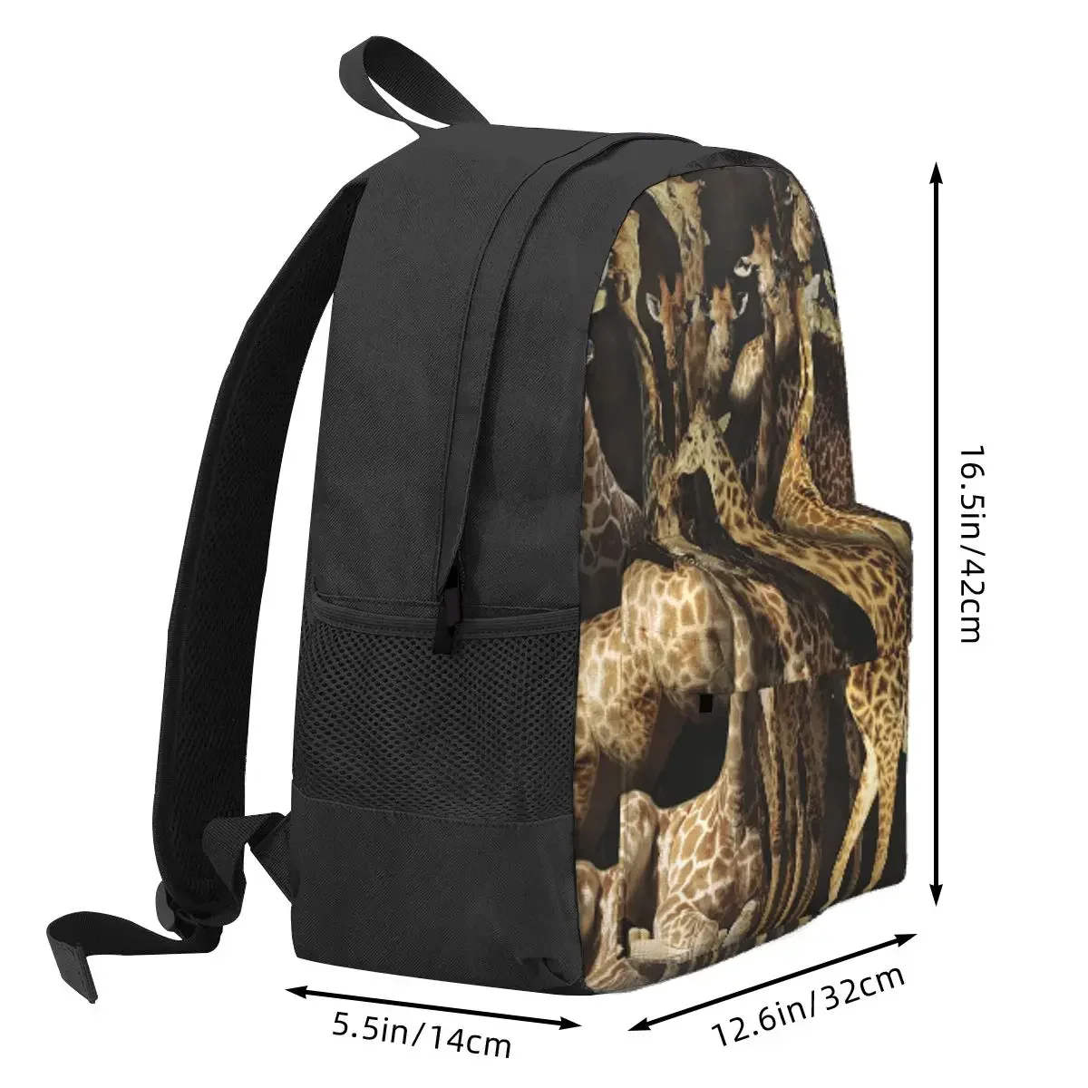 Giraffe Backpack Daypack Large Capacity Kids BookBag School Bag Shoulder Bags for Men Women