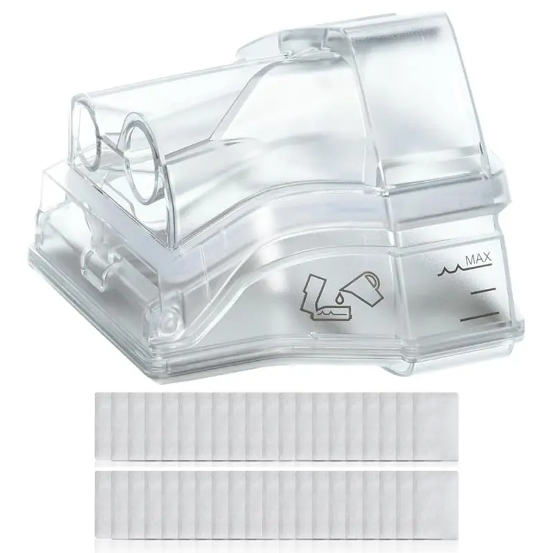 A69X-For CPAP Machine Compatible Replacement Water Chamber For Airsense 10& Aircurve 10,Extra 40-Pack Filter Kit