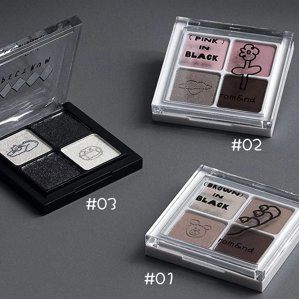 rom&nd X INAPSQUARE BETTER THAN EYES PALETTE,Fine Powder Non-Fallout,Long-Lasting Pigmentation,Sparkle,K-Beauty,Korean Makeup