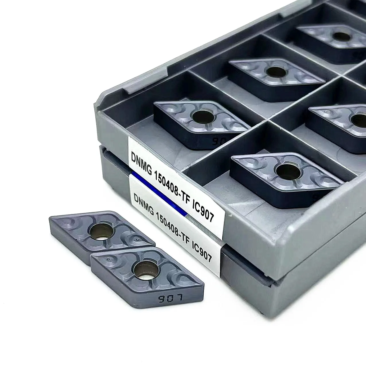 10 قطعة أداة القطع الخارجية DNMG150404 TF IC907 IC908 DNMG150408 TF IC907 IC908 تحول أداة DNMG 150404 150408 TF IC907 IC908
