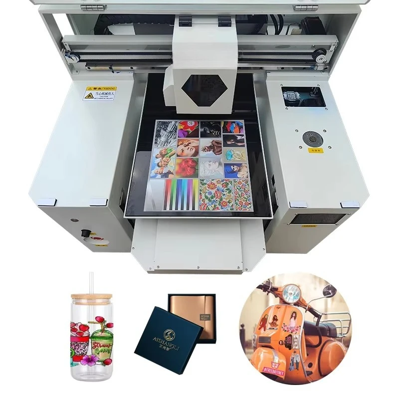 Customized Factory Direct Supply High Quality A3 UV Printer With XP600 Dual Heads For Cups/ Helmet/Phone Cases/ Mugs