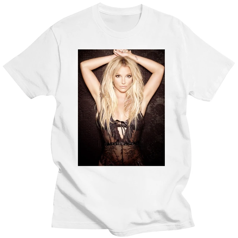 Britney Spears T-Shirt Men O-Neck Summer Fitness Adult Tees Shirts Cotton Jersey TShirt Male Short Sleeve Hip Hop Brand Clothing