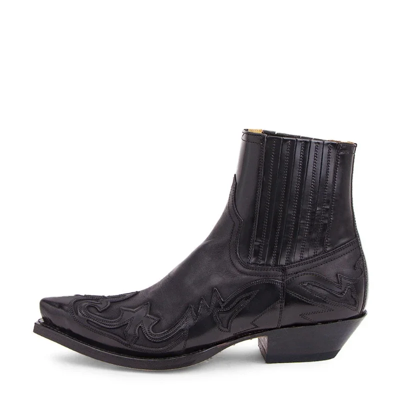 Fashion Unisex Boots Western Cowboy Boot Designer Embroider Ankle Boots for Men Pointed Leather Boots for Women Big Size48Botas image 4