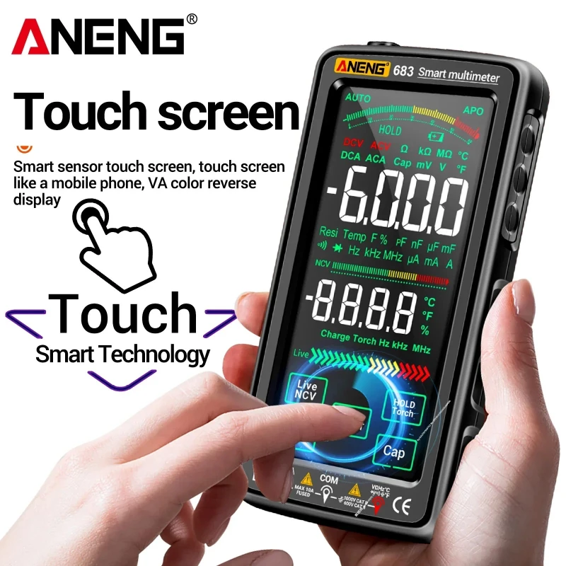 IntelligentmultimeterANENG 683 tester, high-end touch rechargeable 6000count multifunctional tester AC/DC voltageand currenttool