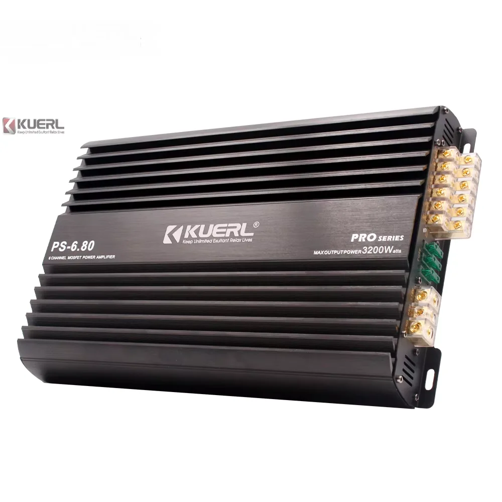 High-quality Car Audio Power Amplifier 12V, Car Audio Modified Six-channel Amplifier, Professional Car Amplifier