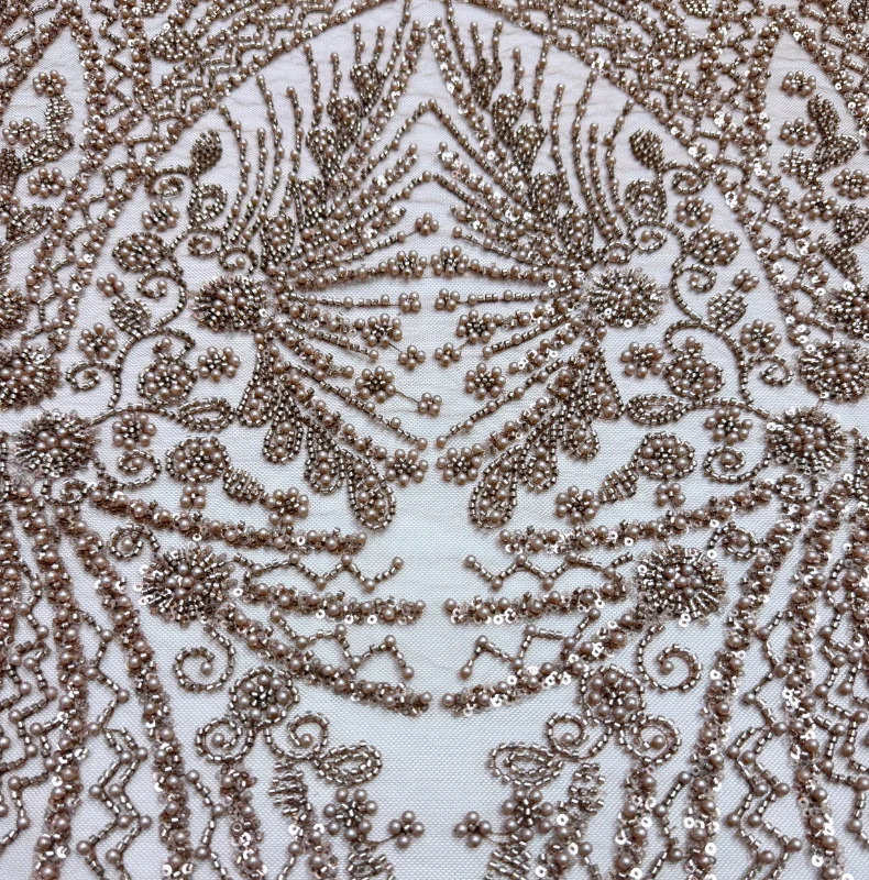 

Коричневый полиэстер, кружевная ткань с вышивкой, тюль, элегантные блестки, бисер, нигерийские элегантные вечерние платья для шитья женской роскоши