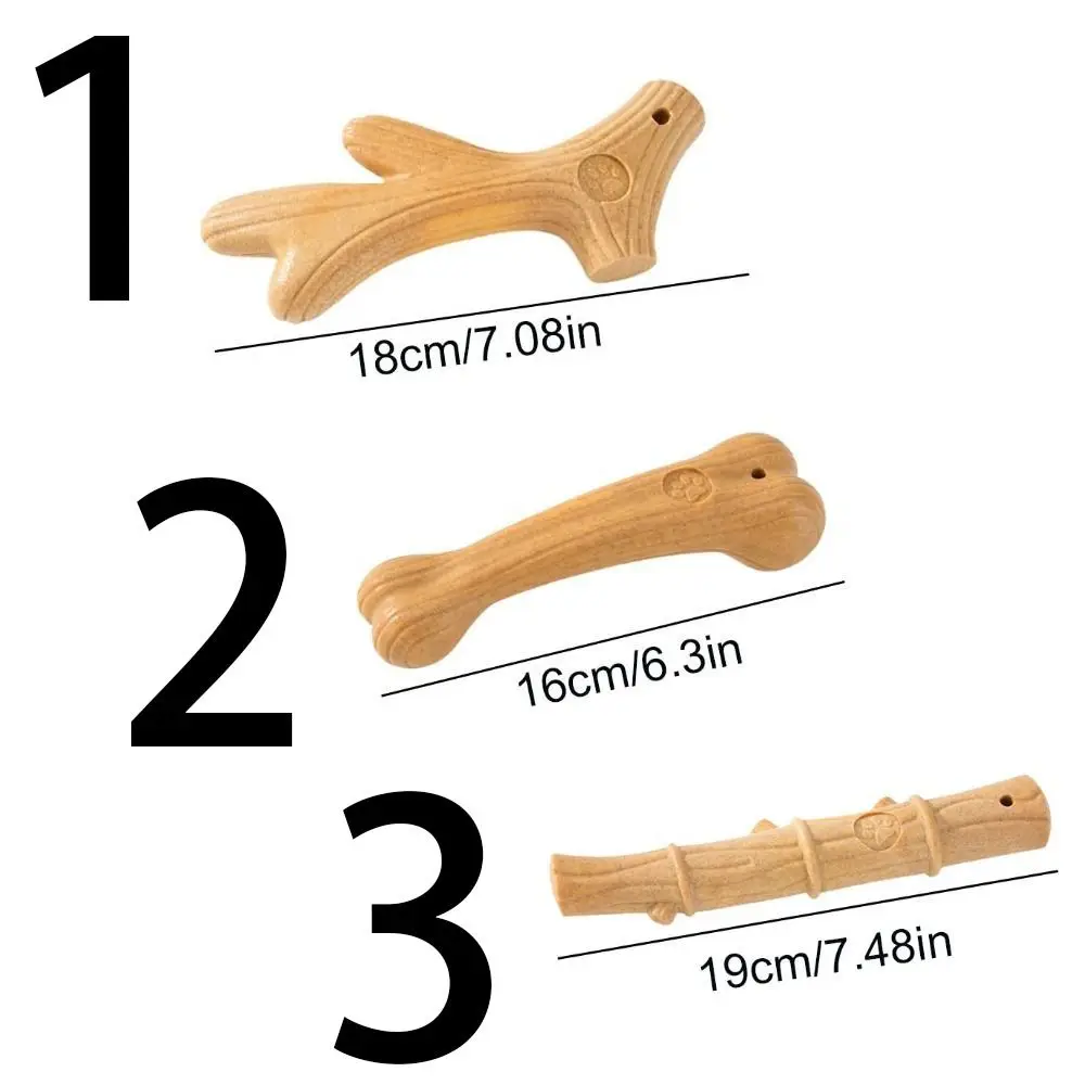 2 قطعة اكسسوارات الحيوانات الأليفة سجل اللون الكلب مضغ عصا لدغة مقاومة العظام شكل الكلاب مضغ اللعب الخشب جرو المولي لعب لتنظيف الأسنان #6