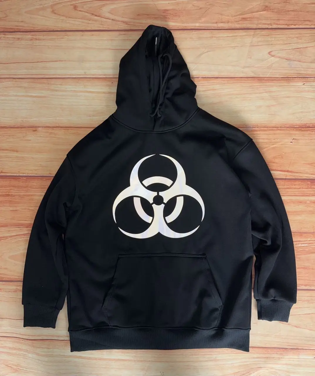 

PHATTPANT shuffle rave gear wave rave gear Zipper hoodie, cardigan jacket Reflective Biohazard Hoodie – Biohazard A006