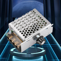 4000W AC 220V High Power Thyristor Electronic Voltage Regulator Controller with Fuse Case Temperature Regulating Module