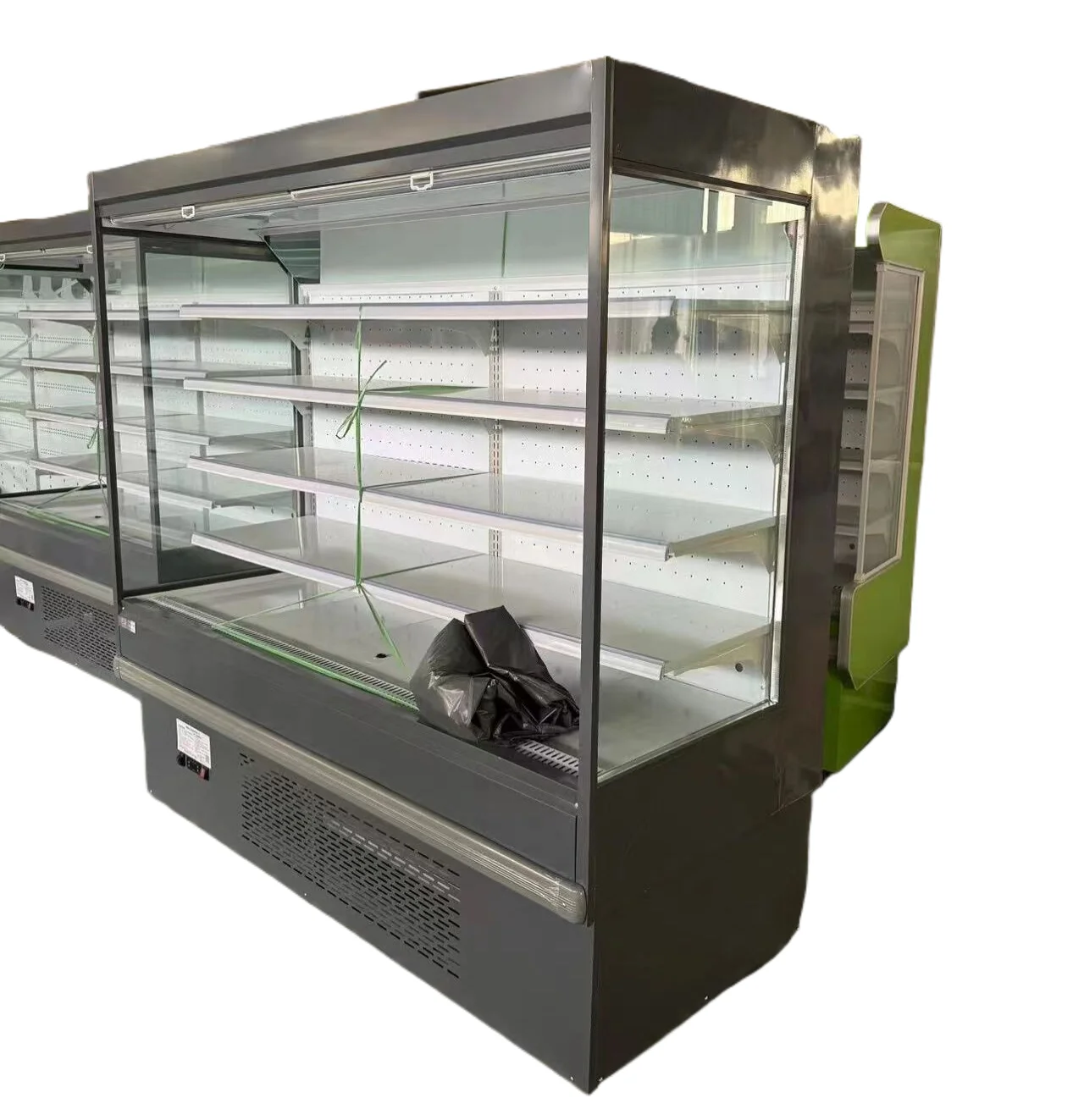 

Commercial Supermarket Fruit Store Refrigerated Display Cabinet Air Curtain Cabinet Fresh-Keeping Fruit Spicy Hot Order Cabinet