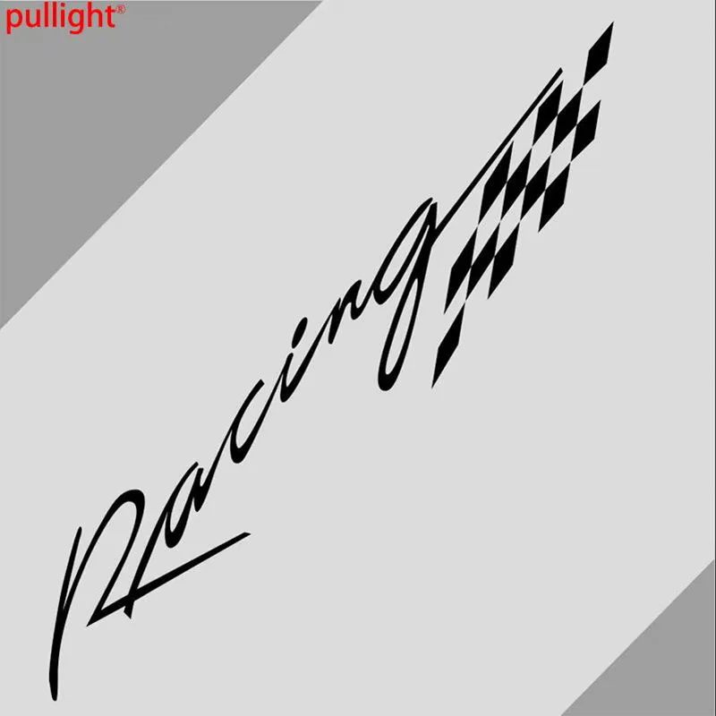 

Large checkered flag letter classic design car window bumper motorcycle accessories decoration vinyl car waterproof sticker