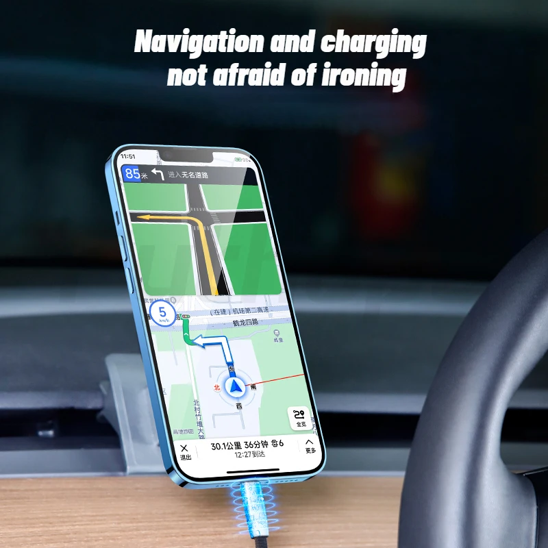 Futhope 120CM 3A Fast Charging Charger Cable For Tesla model 3 model Y 60W Type-C 27W Lightning Phone Charging 2022 Update
