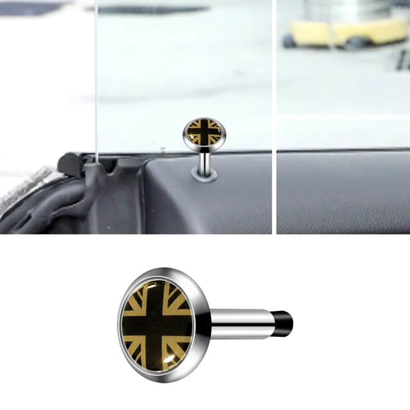 Auto Interior England Flag Emblem Car Door Safety Metal Bolt Door Lock Button Pin Decor For Mini Cooper R55 R56 F54 F55 F56