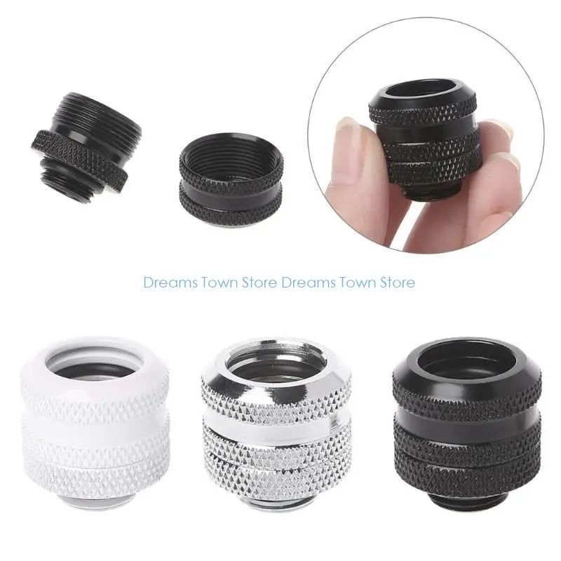 HX6A G1/4" Quick Tighten Compression Fitting for Hard Tube 10x14mm 1PCS Black