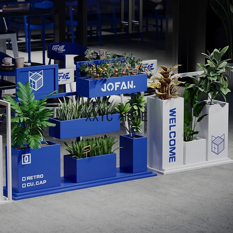 Balcony Terrace Combination Metal Partition Fence Flower Bed Municipal Finished Planting Box