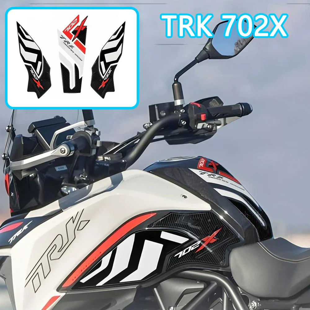 

Для Benelli TRK 702 TRK702 2023-2025 3D наклейка на топливный бак мотоцикла, защитная наклейка на бак