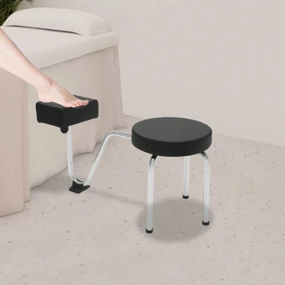 Foot Rest Stool Chair, Beauty Nail Salon Pedicure Stool Height Length Adjustable, Spa Pedicure Stool Foot Rest Stool For Beauty