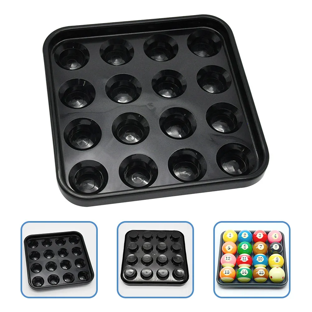 

Прочный пластиковый лоток для бильярдных шаров, разработанный для 16 стандартных шаров для пула, эффективное решение для хранения и транспортировки шаров.