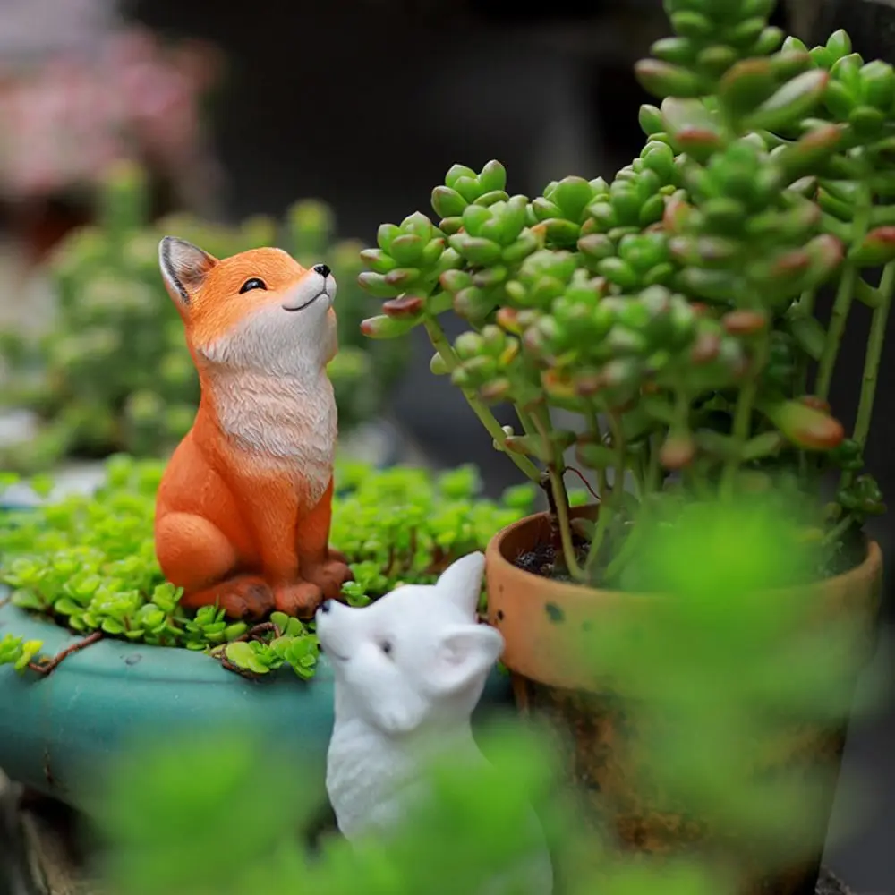 

Crafts Resin Little Statue Waterproof Cute Animal Sculpture Exquisite Simulated Desktop Ornament Car