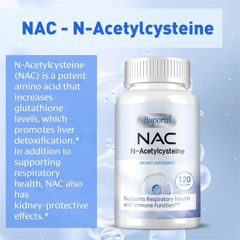 NAC - N-Acetylcysteine - Supports Liver, Detox Immune, Cellular & Respiratory Health