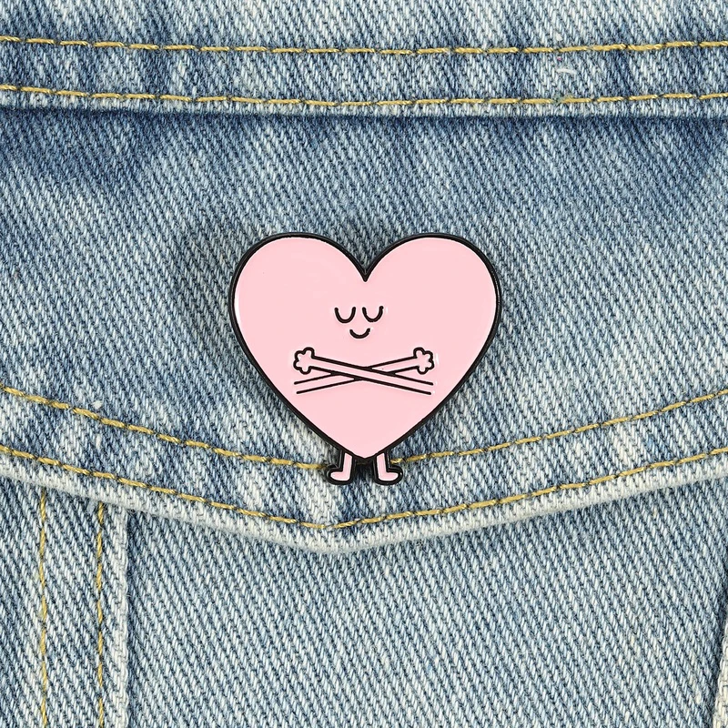 Be Kind to Your Mind Enamel Pins Hug Yourself Brooch Cartoon Lapel Badge Cute Selflove Jewelry Accessory Gifts For Friends