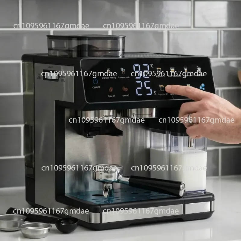 Export European coffee machine Automatic steam high pressure espresso machine with grinding and brewing espresso machine