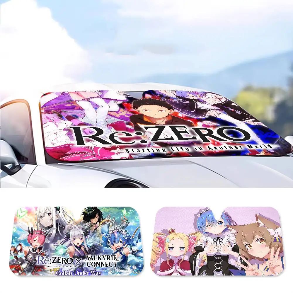 

Аниме R-RE ZEROS лобовое стекло автомобиля складной солнцезащитный козырек блок отражатель портативный дышащий анти-УФ-защитный экран