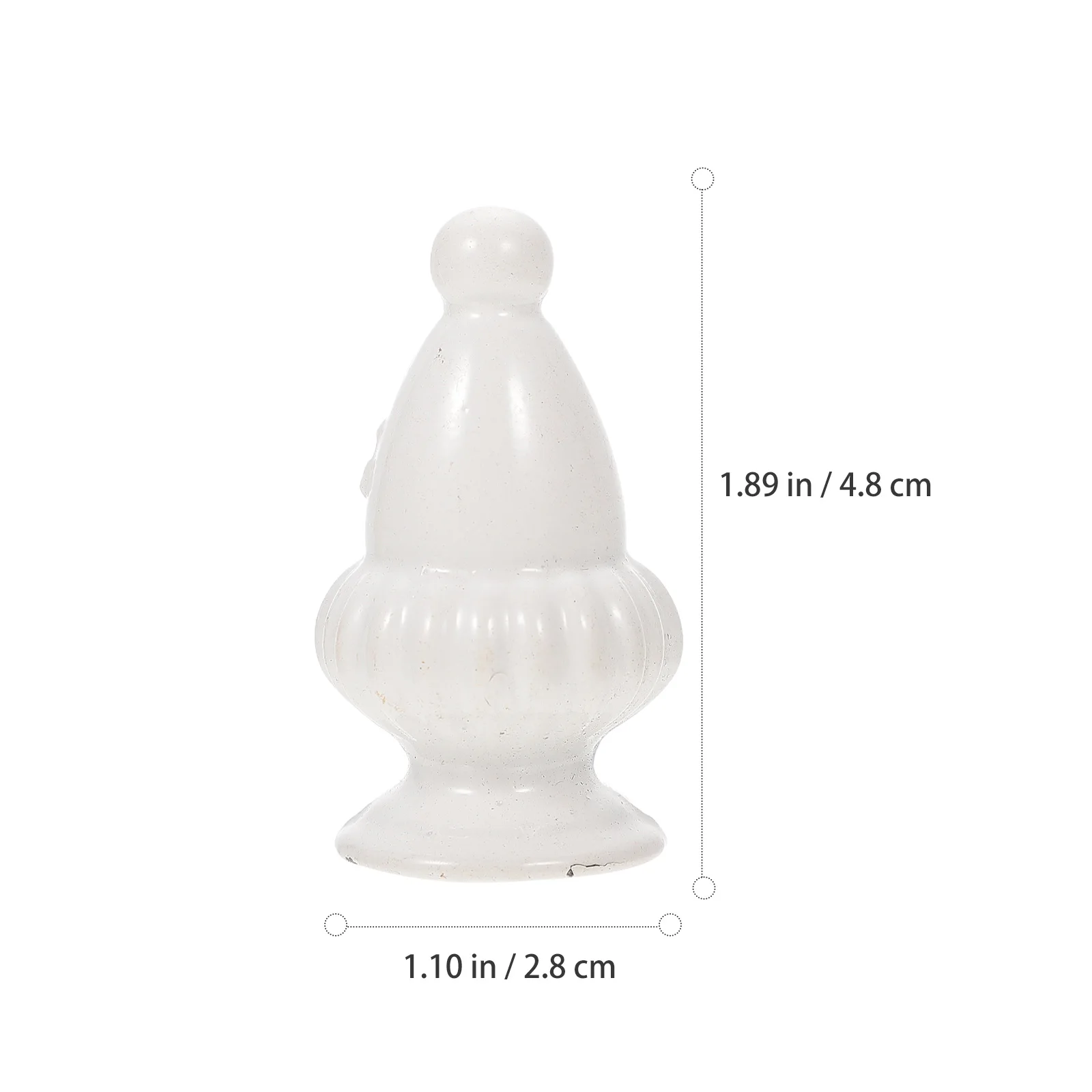 

2pcs Lampshade Finial Decorative Head White Aluminum Material Creative Lamp Caps for Table Floor Lamps