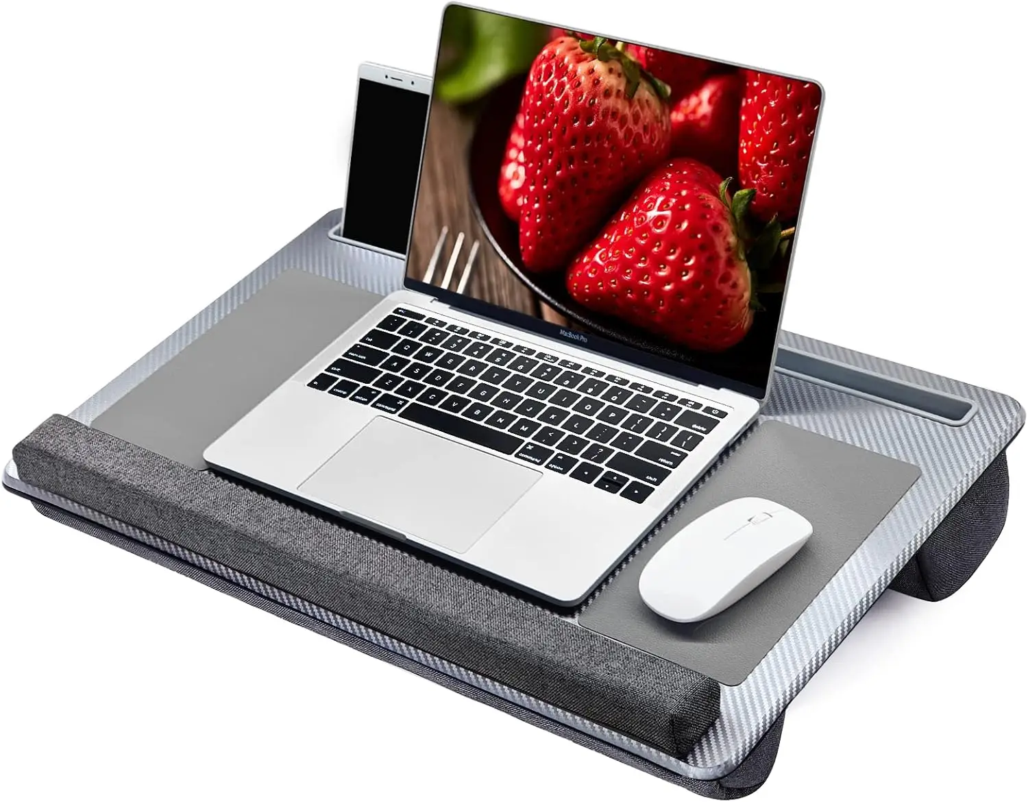 

Large Portable Lap Desk with Mouse Pad & Wrist Rest for Laptops up to 17-inch, Ideal for Sofa or Bed Use