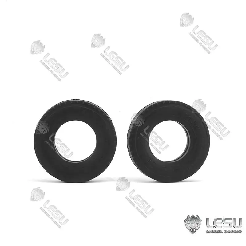 LESU 1/14 Opona do małej ciężarówki S-1279 Średnica 58 mm Opony Wysokiej jakości gumowe opony odpowiednie do ciężarówki z naczepą RC Zabawka Ciężarówka