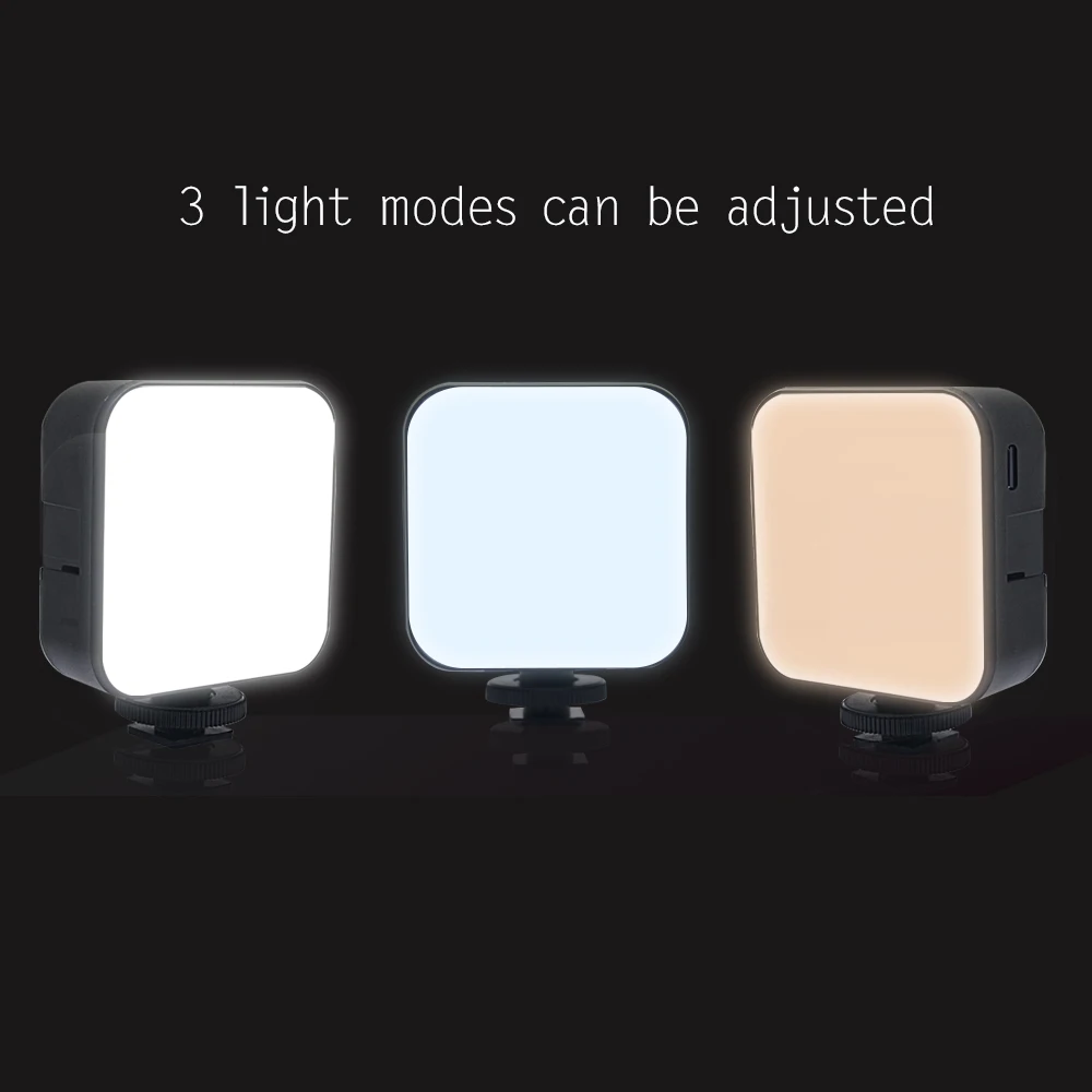 Светодиодная мини-камера Mcoplus с регулируемой яркостью, 3200K-6500k