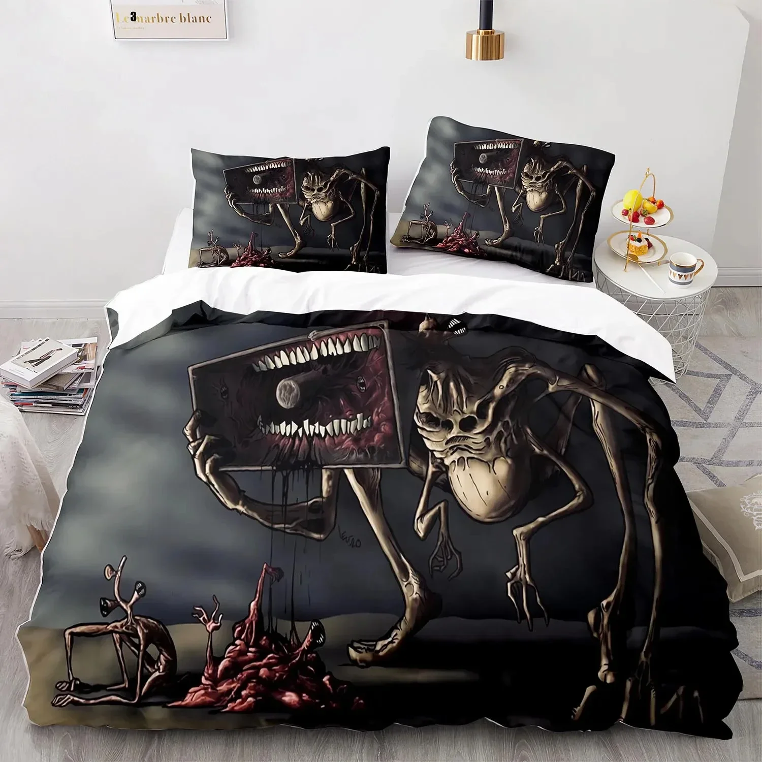 Siren Head Bedding Set Single Twin Full Queen King Size Siren Head Bed Set Aldult Boys Bedroom Duvetcover Sets 3D Print 200x200