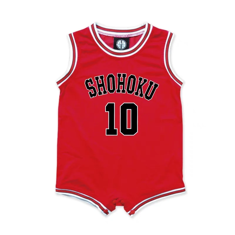 Anime 0 To 3 Years Baby Bodysuit Jersey Boys Shohoku Sakuragi Basketball Jersey Girls Jumpsuit Kids Cosplay Uniform Set Costume